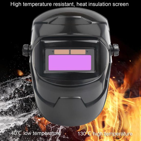 Solar Auto Darkening Welding Helmet, Premium PP Material Sturdy Welder Mask with Clear Vision Rapid Dimming for TIG MIG ARC