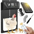 thumbnail image 1 of Solar Automatic Chicken Coop Door with LCD Screen, Light Sensor, Timer & Remote Control, 1 of 7