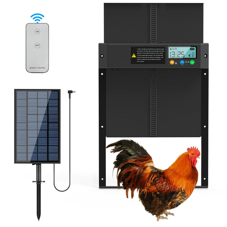 Solar powered chicken coop sale light with timer