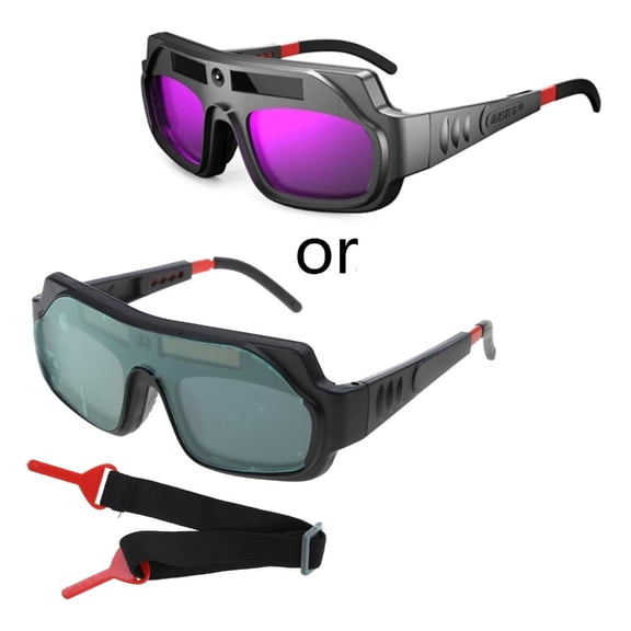 Solar Automatic Darkening Welding Goggles Welder Eyes Glasses Solar Welding Helmets for Welding Machine/Equipment Tool
