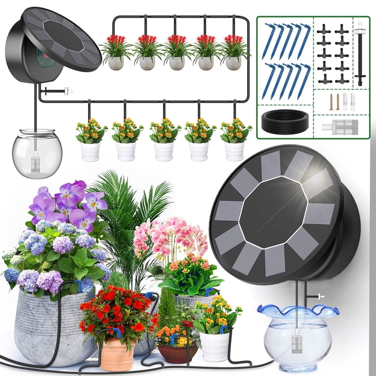 Solar Drip System Solar Drip Irrigation System Srygery 12 Timer Modes Auto Drip | Cyprus ...