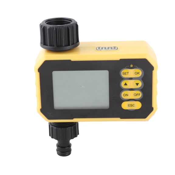 Solar Automatic Sprinkler Timer - Single Way Garden Watering Controller with Rain Sensor, 120x70x50mm