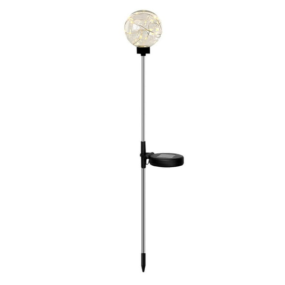Solar Ball Ground Insert Light, Outdoor Villa Yard Decorative Lamp, Waterproof LED Globe Landscape Light, Auto On/Off Solar Powered Ball Light for Lawn, Garden, Courtyard and Pathway Decoration