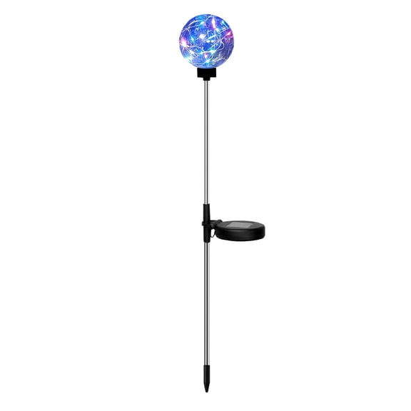 Solar Ball Ground Plug Light, Waterproof LED Villa Yard Lamp, Outdoor Mosaic Solar Light Stake Decor for Garden Waterproof,For Yard Pathway Great Gift for Mom and Girls