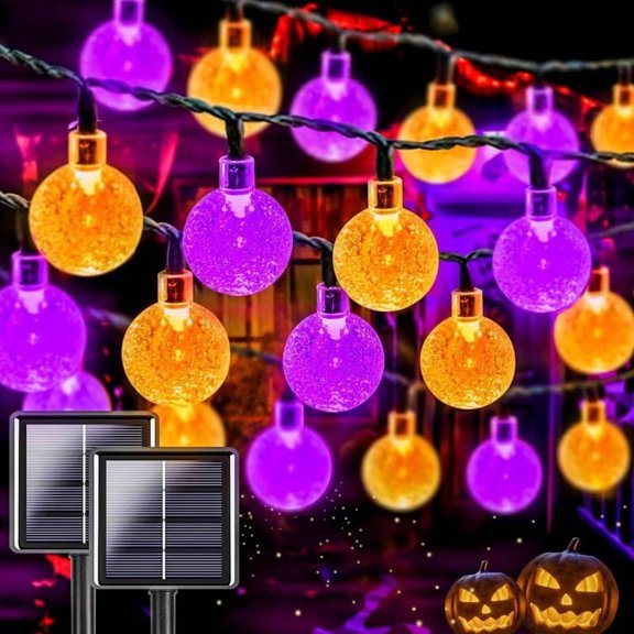 Solar Ball String Lights, 6m 30LED Solar Crystal Grobe Ball String Lights Solar String Lights Outdoor Waterproof