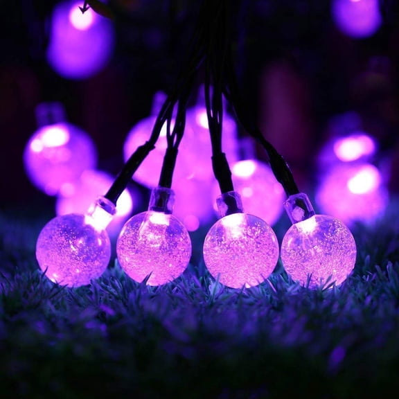 Solar Ball String Lights, 6m 30LED Solar Crystal Grobe Ball String Lights Solar String Lights Outdoor Waterproof