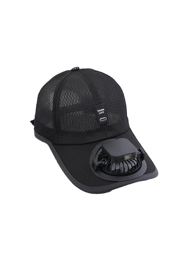 Solar Baseball Cap With Fan, Solar & USB Rechargeable 600mAh Cooling Hat, Breathable Solar Fan Hat For Hiking Running Outdoor Travel Summer