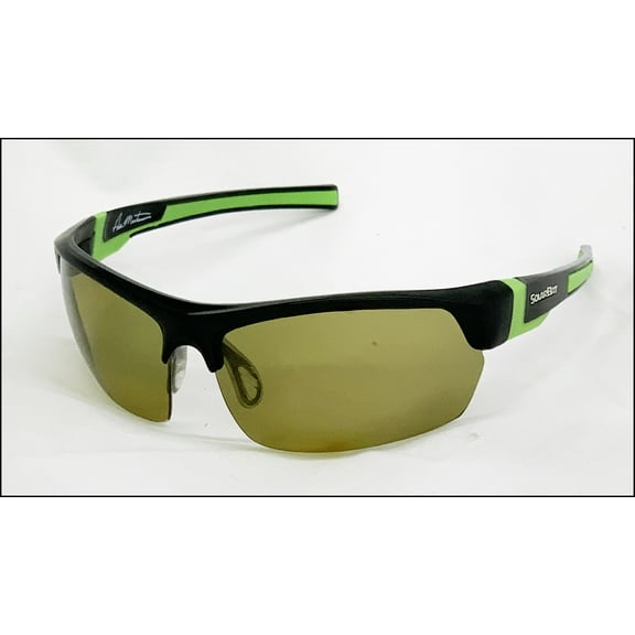 Solar Bat Eye Protection The Natural 1 Lime Green with Polarized Lenses Hi Con Yellow