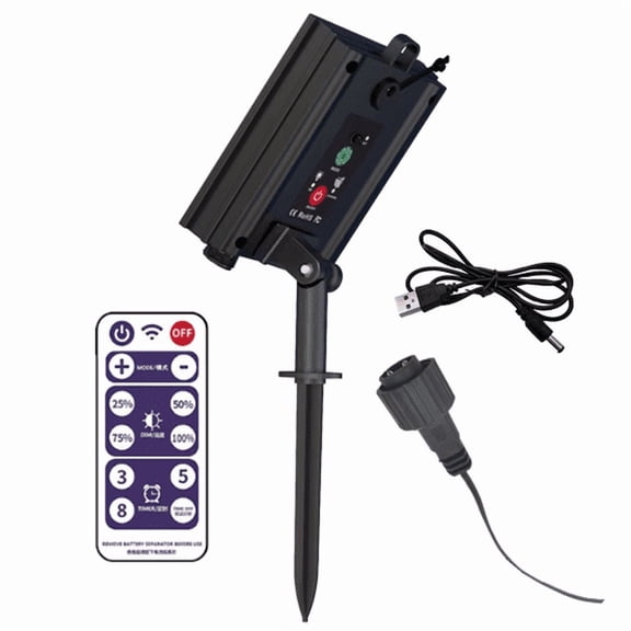 Solar Battery Box Kit Pack Powered Lithium Panel Light with Remote Control for Led String Strip Lamp 24V DIY Solar Battery Box Kit