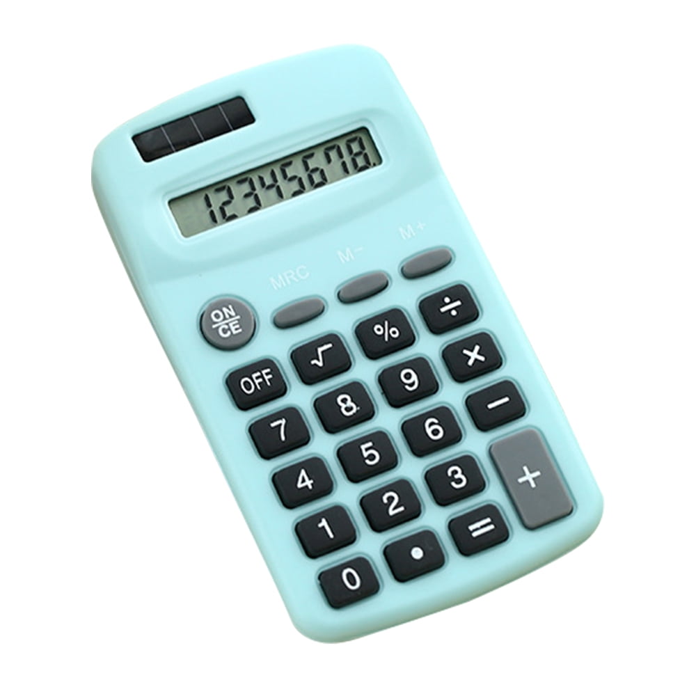 Solar & Battery Dual Calculator, 8 Digit Display, Cute Design, Suitable for Students, Office, and Home