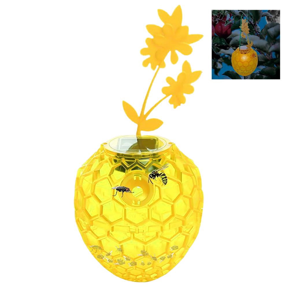 Solar Bee Trap Catcher Wasp Traps Outdoor Hanging Arrangement Honeycomb ...