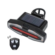 Solar Bike Turn Signals Light, USB Rechargeable Bike Tail Light with Turn Signals, Wireless Remote Control Waterproof Bicycle Rear Light Warning Light for Night Safety