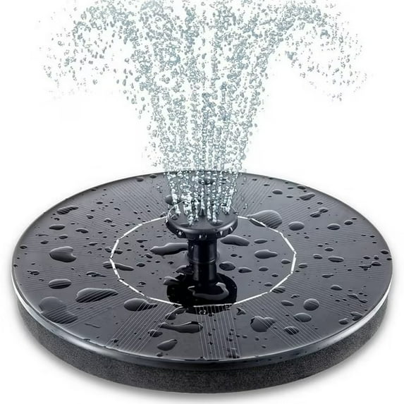 Solar Water Fountain for Bird Bath, 2025 Upgraded 1.5W Solar Powered Fountain Pump for Garden, Ponds, Pool 5.1in