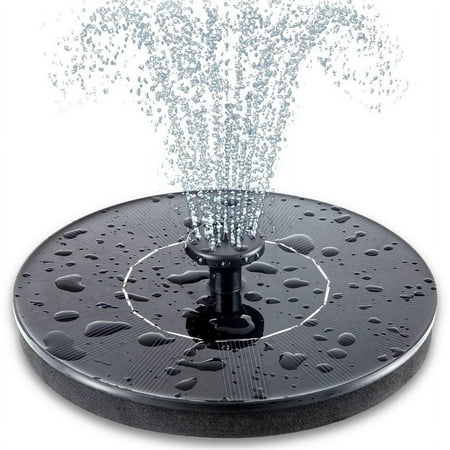 Solar Bird Bath Fountain Pump, Upgrade 3.5W Solar Fountain with 6 Nozzle, Free Standing wm58
