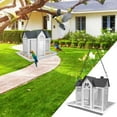 thumbnail image 1 of Solar Bird Feeders House for Outside Hanging, Metal Wild Bird Feeder for Outdoors Large Capacity Cardinal Birdfeeder Birdhouses Metal Bird Feeding Station(White), 1 of 5