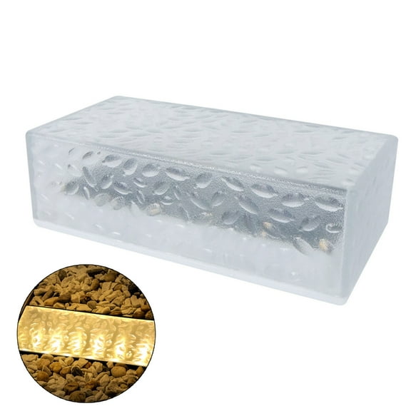 Solar Brick Lights Ice Cube Landscape Light for Garden Yard Lawn Walkway Decor