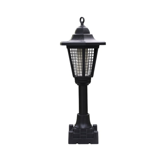 Solar Bug Zapper, Black Weather Resistant Solar Powered, 1 Pack Outdoor Standing Hanging Insect Killer Light, for Patio Yard Garden Lawn Backyard to Effectively Eliminate Mosquitoes Flies and Other F