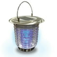Solar Bug Zapper Cordless Lantern, Silver
