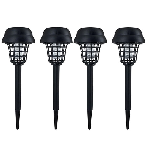 Solar Bug Zapper Killer Solar Light Power Repellent Lamp for Moth, Gnat, Fly, Small Flying Insect Indoor Outdoor Garden Patio, Purple & White