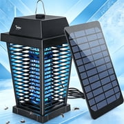 Solar Bug Zapper Outdoor,4500V Mosquito & Fly Killer Lamp Waterproof Insect Control for Garden, Patio