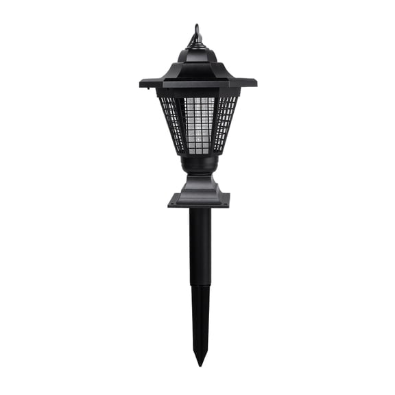 Solar Bug Zapper Outdoor - Electric Mosquito Killer Lamp, Waterproof Auto On/Off Fly Trap, Cordless Insect Killer for Patio Backyard Garden Camping, Black