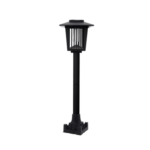 Solar Bug Zapper Outdoor - Electric Mosquito Killer Lamp, Waterproof Fly Zapper Trap for Backyard, Patio, Garden & Camping, Black
