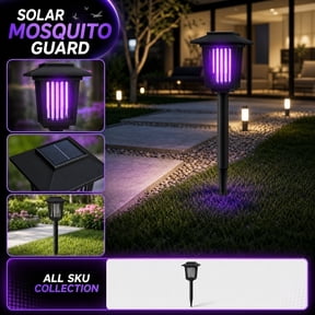 Solar Bug Zapper Outdoor, Solar Powered Bug Zapper Outdoor, Outdoor Bug Zapper Solar Powered, Solar Mosquito Zapper Outdoor, 23X6 Inch Stake Design Electric Insect for Lawn Patio