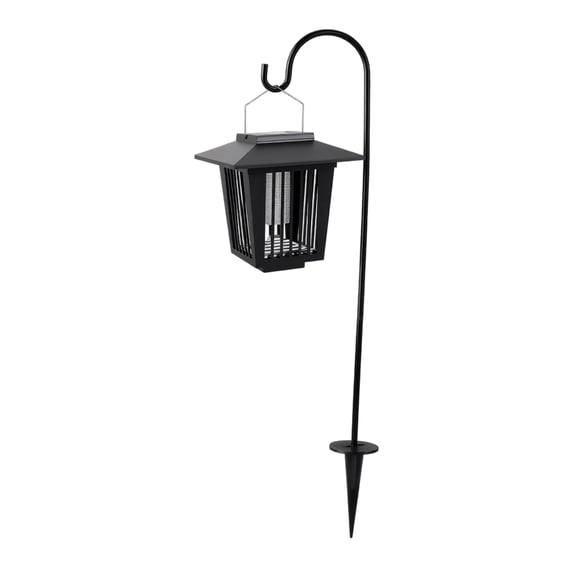 Solar Bug Zapper Repellent Lamp Stake Light, Auto On/Off Solar Powered Bug Zapper, Durable Outdoor Stake Light for Lawn Garden 1pcs