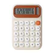 Solar Calculator 6.7x4.7x0.59in Finance Office Portable Calculator 4 Color OptionsBeige
