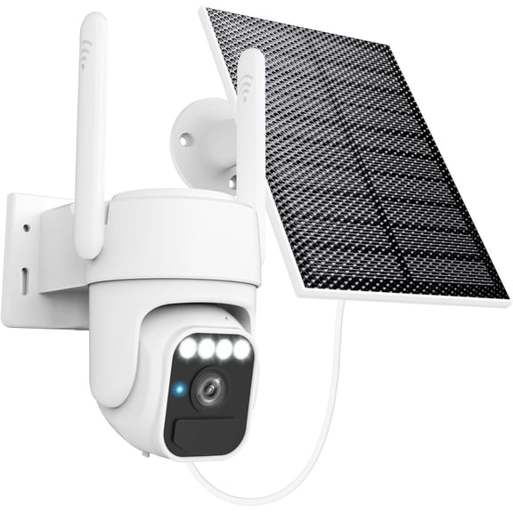 Solar Camera, 360? Outdoor Camera,Motion , AI , Night Vision, 2-Way Audio,, Camera for & Business,Cloud Service, Alexa