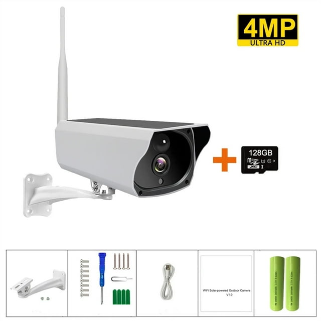 Solar Camera Outdoor Waterproof PIR Motion Alarm Night Vision Monitor