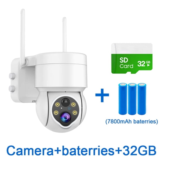 Solar Camera Outdoor Wireless PTZ Camera 3MP Security Solar Panel Surveillance Two Way Audio PIR Detect CCTV