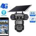 thumbnail image 1 of Solar Camera Outdoor Wireless WiFi Three Lens Solar Security Camera 360° Pan & Tilt, No Blind Spots Smart AI Human Detection Tracking Color Night Vision 2-Way Talk Siren Alarm No Cellular Needed, 1 of 7