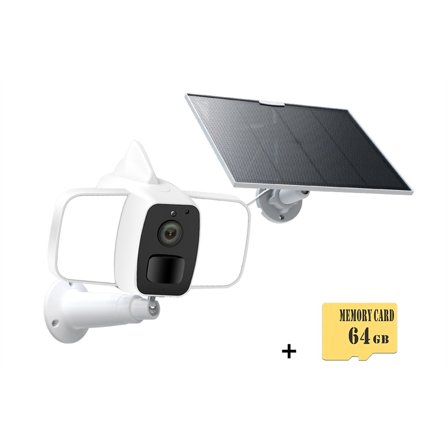 Solar Camera Tuya Outdoor 1080P Wireless Surveillance Cameras With Lamp Security Protection 10000mAh Battery Smart APP