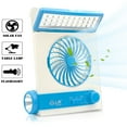 thumbnail image 1 of Solar Camping Fan Portable Fan Rechargeable With Led Light Flashlight Handle Desk Table Fan For Office Home Picnic Travel, 1 of 8