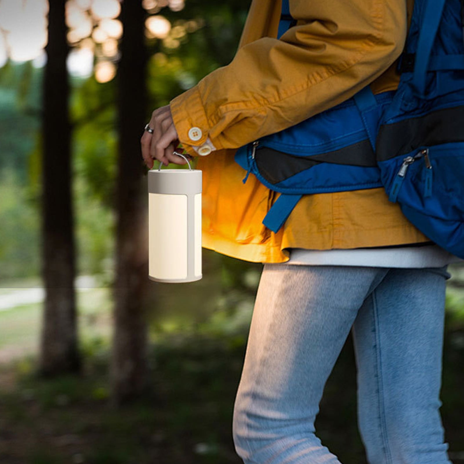 Solar Camping Lantern, Rechargeable Camping LED Light,Portable USB