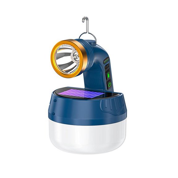 Solar Camping Lantern with Dual Lighting Modes, 2400mAh Battery & Power Display  Portable LED Flashlight for Outdoor Hiking