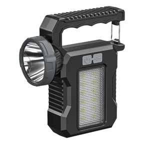 Solar Camping Light Rechargeable LED Flashlight Power Torch Lantern Work Lamp: