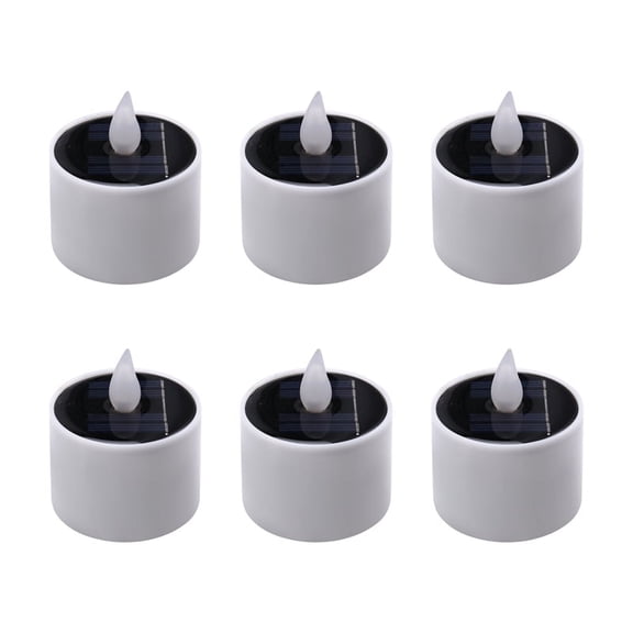 Solar Candle Light Waterproof Flameless Outdoor Get-Together Candle Light Garden Patio y6466