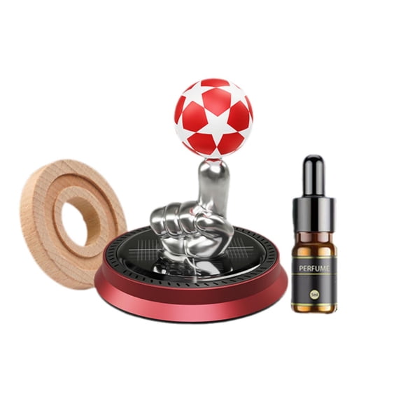 Solar Car Air Purifier with Fragrance Diffuser - Metal Decor for Vehicles and Home