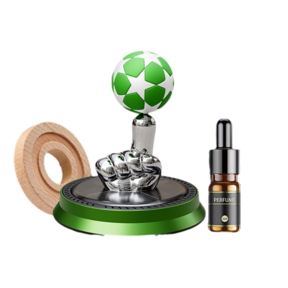 Solar Car Air Purifier with Fragrance Diffuser - Metal Decor for Vehicles and Home