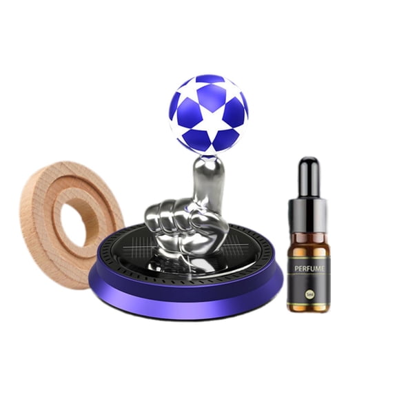 Solar Car Air Purifier with Fragrance Diffuser - Metal Decor for Vehicles and Home
