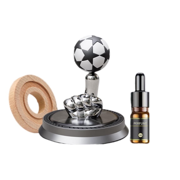 Solar Car Air Purifier with Fragrance Diffuser - Metal Decor for Vehicles and Home