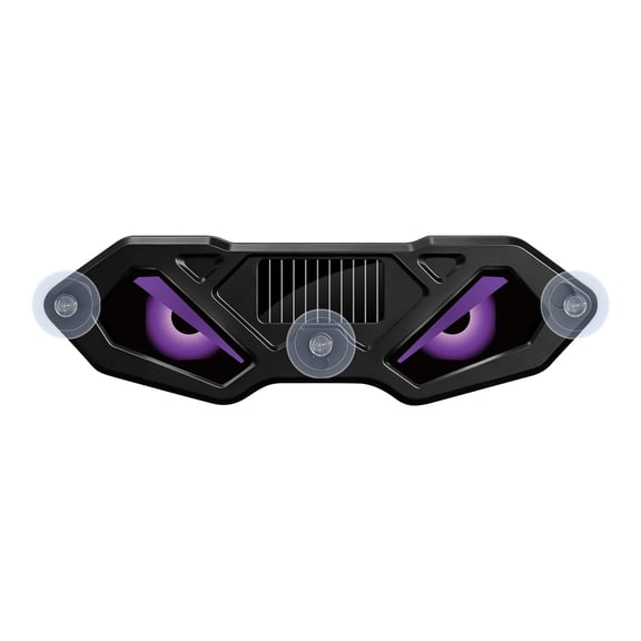 Solar Car Demon Eye LED Light Suction Cup Animated Blinking Devil Eyes Rear Window Decor For Auto SUV Truck Van