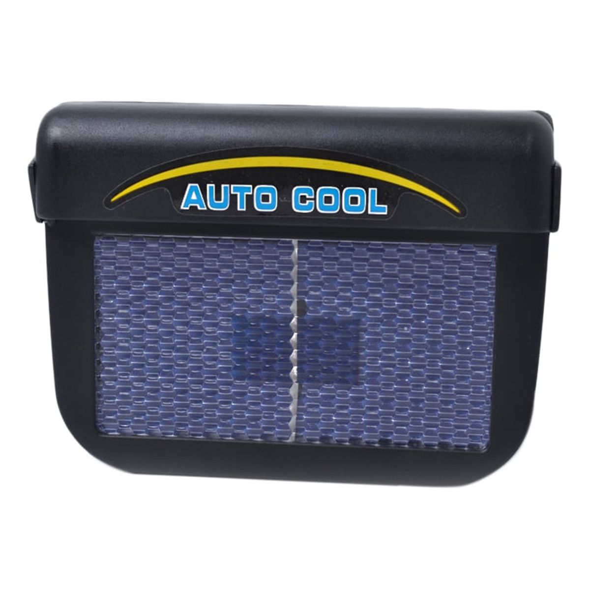 Solar Car Exhaust Fan Rechargeable Auto Ventilator Ventilation System Car Cooler Ventilation Fan Front/Rear Window Fan (Black)
