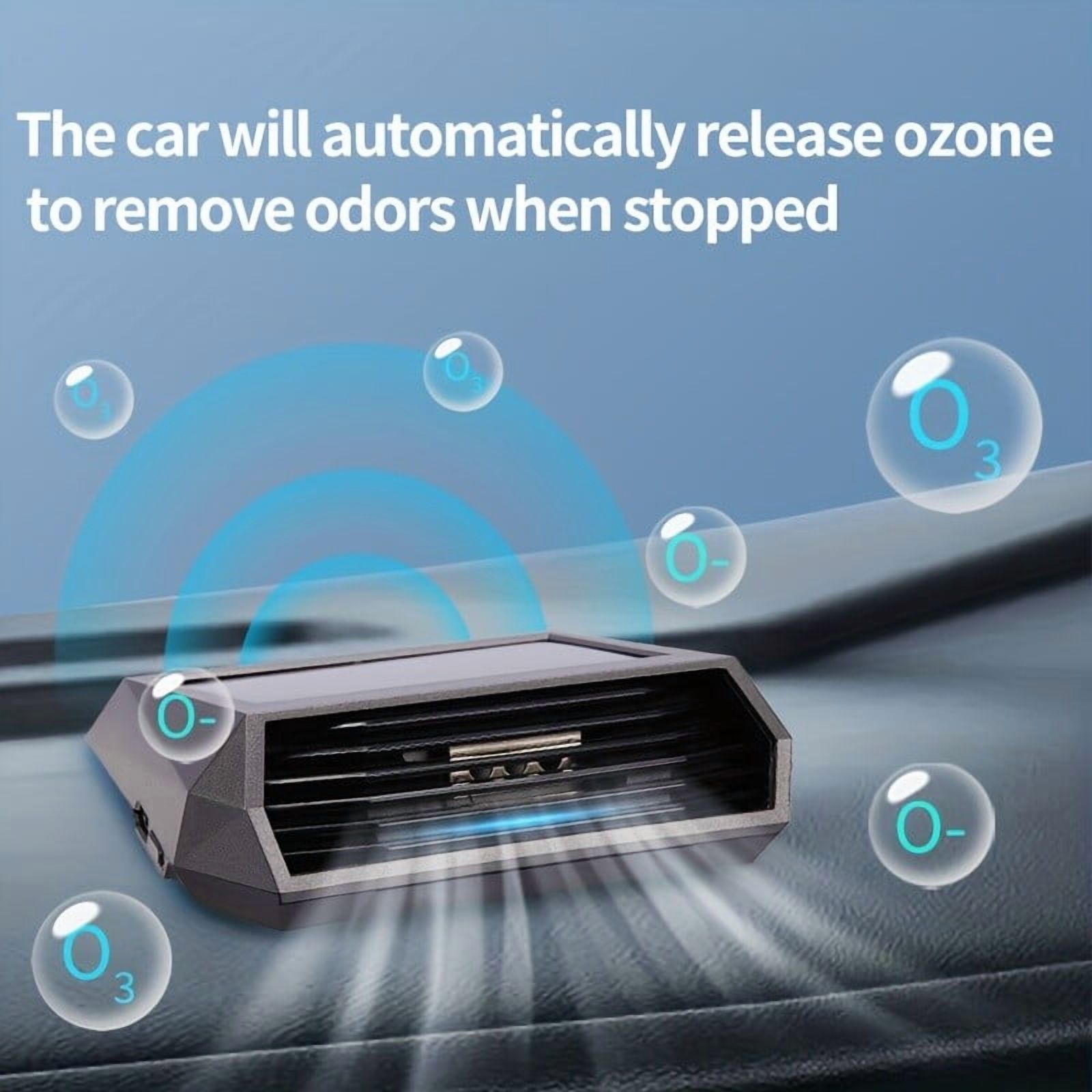 Solar Car Purifier Ozone Deodorization Air Freshener Air Purifier for Home 2025