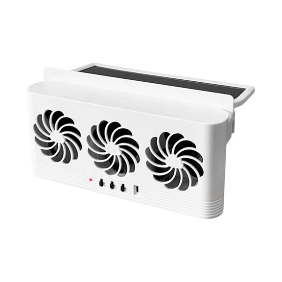 Solar Car Radiator Cooling Fan Eliminate Peculiar Smell Car Window Air Vent Fan USB Powered Auto Ventilation Fan for All Cars