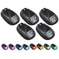 thumbnail image 1 of Solar Car Roof RGB Strobe Light with Remote Control, 2025 Upgrade Solar Cab Lights for Trucks, Wireless No Drill Roof Top Marker Lights, Waterproof LED Clearance Light with for Semi Truck(5pcs), 1 of 9