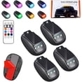 thumbnail image 1 of Solar Car Roof RGB Strobe Light with Remote Control Cab Signal Lam, No Drill Solar Cab Lights, 8 Colors LED Strobe Lights, Waterproof Solar LED Roof Lamp for Trucks Cars, SUVs, RVs, 1 of 9