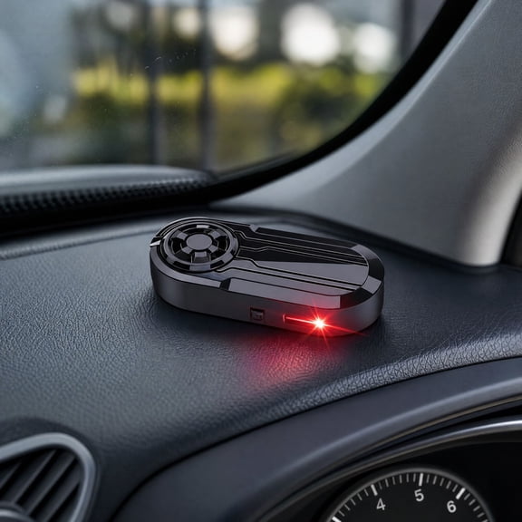 Solar Car Signal Light, LED Breathing Flash with Aroma Tablet Slot and Adhesive Base for Dashboards on Parked Cars at Night and Daily Parking